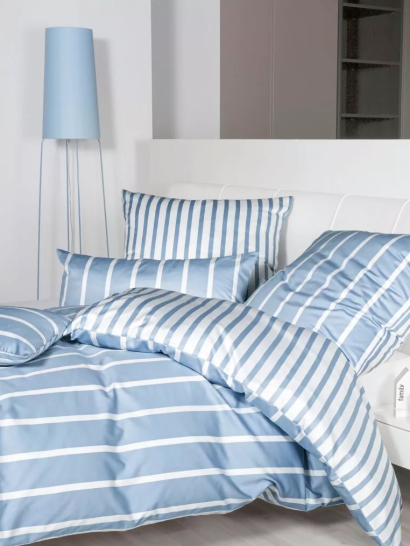 Janine mako-satyna modernClassic niebieska w paski 39028 200x220