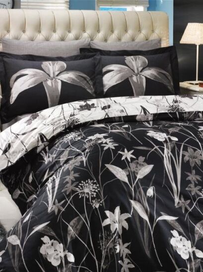 Hobby pościel bawełniana Clarinda black 200x220