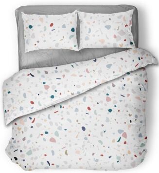 Hop pościel satynowa Terrazzo 160x200 - 3