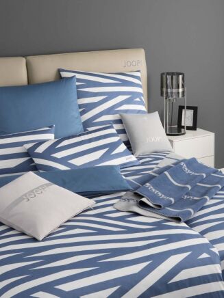 Joop poszewka mako-satin Cross blau 4102 40x80, 80x80 - 2