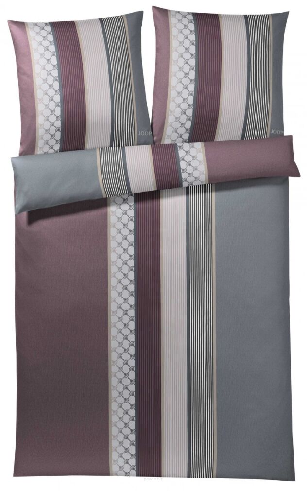 Joop pościel mako-satin Cornflower stripes deep wine 4069 155x200