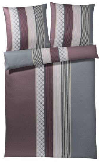 Joop pościel mako-satin Cornflower stripes deep wine 4069 155x200