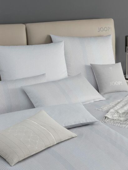 Joop pościel mako-satin Groove silber 4107 200x220