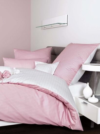 Janine poszewka mako-satyna modernClassic różowa w paski 3936 15x40, 40x40, 40x80, 80x80