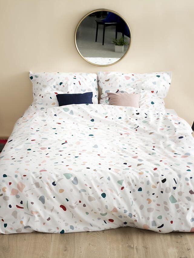 Hop pościel satynowa Terrazzo 220x200