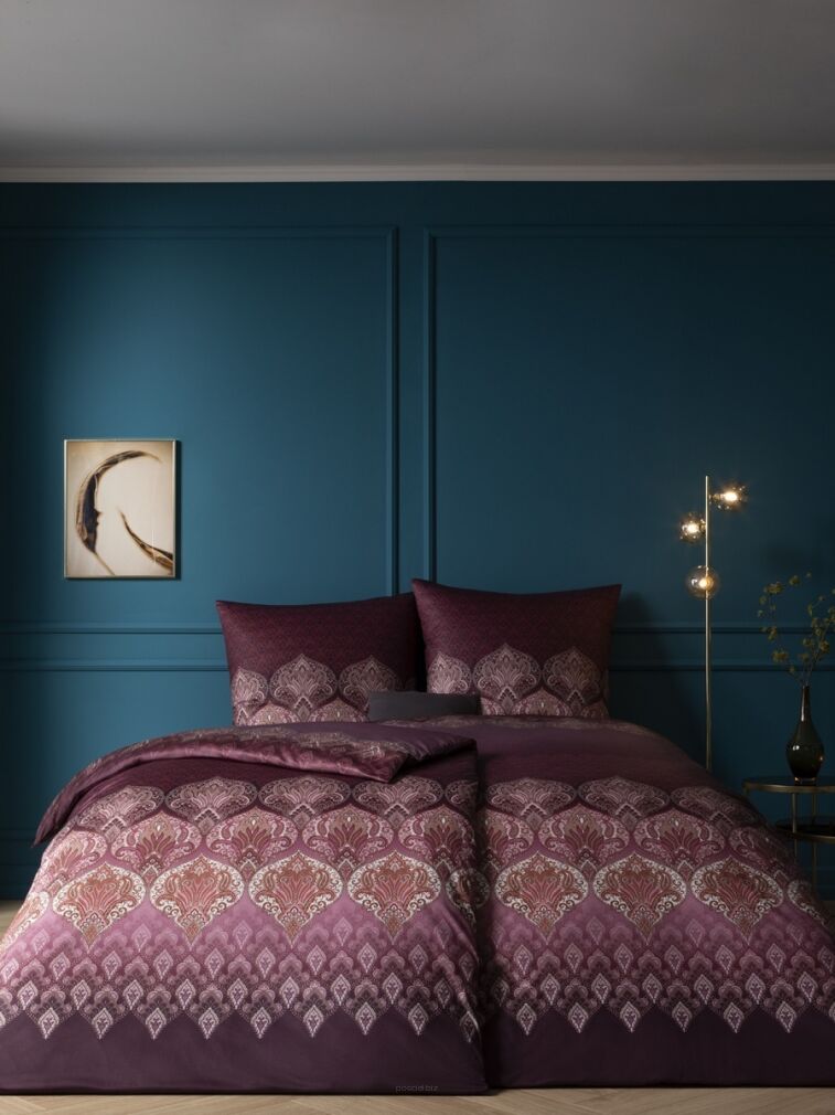 Estella mako-jersey Sophia aubergine 6347 155x200 + 2*70x80