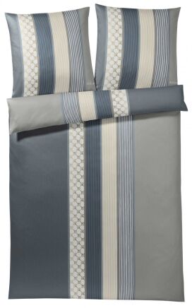 Joop pościel mako-satin Cornflower stripes deep coal 4069 135x200 - 2