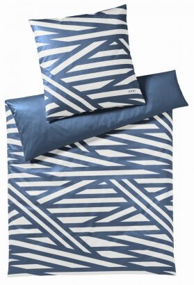 Joop poszewka mako-satin Cross blau 4102 40x80, 80x80