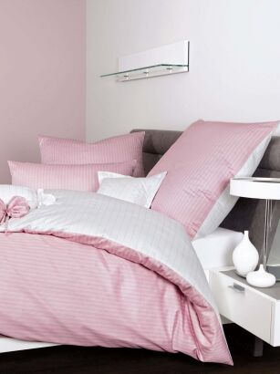 Janine mako-satyna modernClassic różowa w paski 3936 200x220