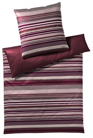 Joop pościel mako-satin Micro lines deep rose 4099 155x200